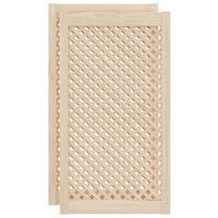 puertas de armario entramado 2 uds madera pino 495x99 cm vidaxl