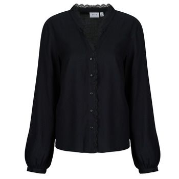 Vila Blusa VIGRACE V-NECK L/S LACE para mujer