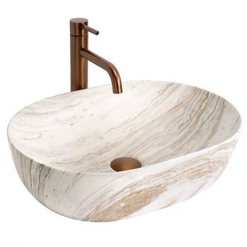 Lavabo Sobre Encimera Amelia 48 Saturn Beige