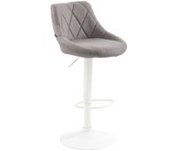taburete de bar lazio tapizado en tela 49x46x83-104