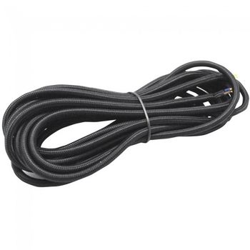 Cable textil negro