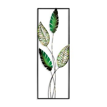Decoración Pared De Metal Timeyi 3 Multicolor 32x90 Cm