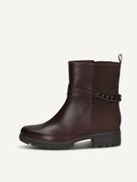 caprice bootie brown made of leather with block heel size 39
