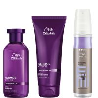 ultimate color shampoo conditioner and eimi thermal image heat protection spray