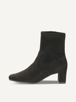 CAPRICE Bootie, black, made of Textiles with Block heel, Size 37
