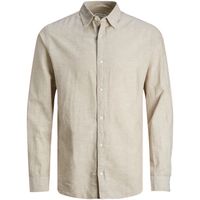 jack  jones camisa manga larga 12248579 jjelinen blend shirt ls sn crockery para hombre