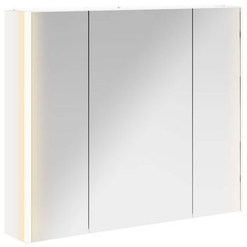 Armario Con Espejo De Baño 83,5 X 15,5 X 70 Cm Vidaxl