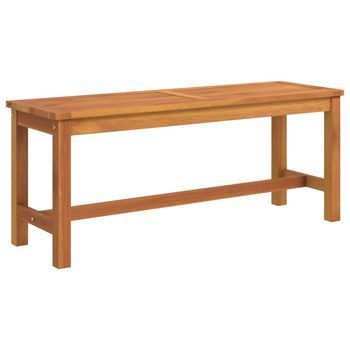 Banco De Jardín Madera Maciza De Acacia 110x35x45 Cm Vidaxl