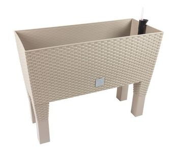 Jardinera c/ patas mod. rato jh 600. c/autorriego 60x25x46cm. blanco