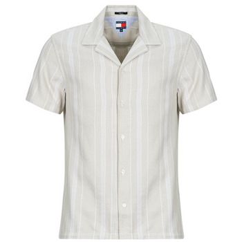 Tommy Jeans Camisa manga corta TJM TEXTURED REG CAMP SHIRT EXT para hombre