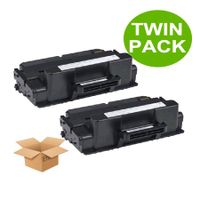 compatible multipack dell b2375dfw printer toner cartridges 2 pack -593-bbbj
