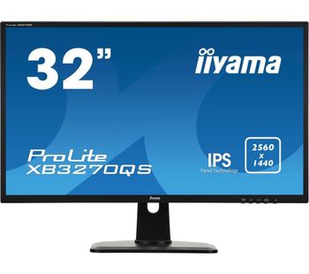 IIYAMA ProLite XB3270QS-B1 Quad HD 32” IPS LCD Monitor - Black, Black