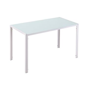 Mesa de comedor 120x60x75 cm blanco
