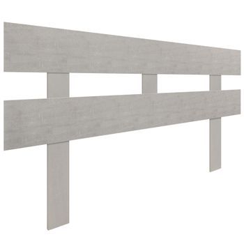 Dhome Cabecero Gris Tribal 135cm Horizontal Estilo Valla Con Patas Madera Reciclada Dm Herrajes Incluidos (135cm Horizontal Valla, Gris Tribal)