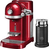 nespresso artisan nespresso hot drinks machine with aeroccino 3 - candy apple red