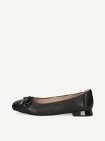 caprice ballerina black made of leather with trapeze heel size 36