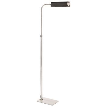 Lámpara De Pie Moderna Base De Metal Interruptor De Encendido/apagado Regulación De Altura Estilo Glamuroso Plateado Derwent