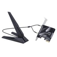 tarjeta de red msi herald be9400 pci express 5764 mbits wi-fi 7 bluetooth 54 antena externa