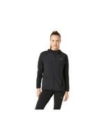 chaqueta de running asics road packable mujer negro