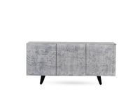 aparador de 3 puertas gris en madera maciza de mango