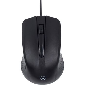 Ewent Ew3300 Ratón Óptico USB 1000 DPI Negro
