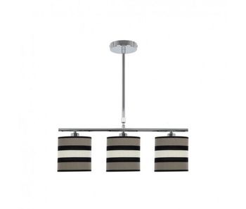 Lampara de techo metal color cromo serie karla 55cm