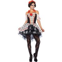 disfraz de catrina volantes  mujer
