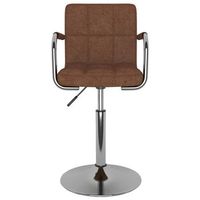 silla de comedor de tela marron