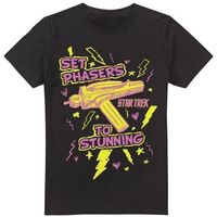 star trek camiseta set phasers para hombre