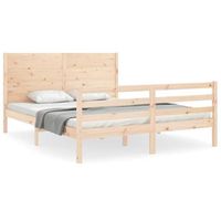 cama matrimonial  cama para adultos  estructura de cama con cabecero madera maciza 160x200 cm