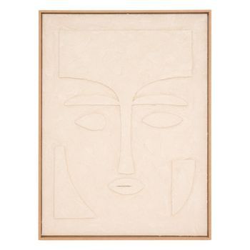 Lienzo 3d Nyer Rectangular, 60 X 80 Cm, Color Beige - Atmosphera Createur D'interieur
