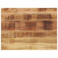 tablero de mesa rectangular madera mango rugosa 70x60x25 cm vidaxl