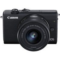 canon eos m200 mirrorless camera with ef-m 15-45 mm f35-63 is stm lens