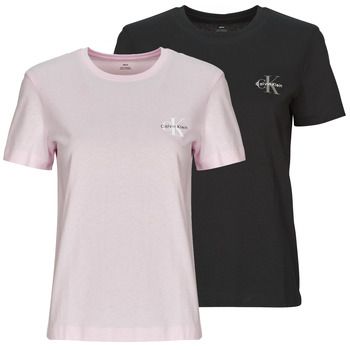 Calvin Klein Jeans Camiseta MONOLOGO CN 2 PACK TEE X2 para mujer