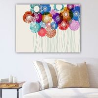 pintura decorativa lienzo 39670990370100 multicolor 70x100 cm