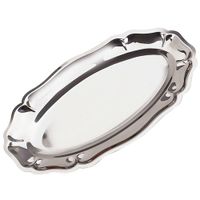 bandeja ovalado 35 x 20 cm acero 180 acero