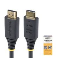 startechcom cable hdmi certificado premium de alta velocidad de 1m - 4k 60hz - 144hz - uhd - hdr10hdcp 22arc - 18gbps - cable hdmi 20 para monitor o tv - recubrimiento tpe