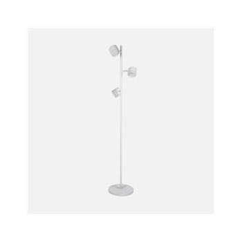 Pie Salón Ortiga 3xgx53 Blanco 27w 2400lm Orientable Con Bombillas 142x25x25 Cm