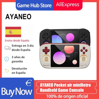 Consola de Juegos Retro Portátil AYANEO Pocket Air Mini, Pantalla de 4.2 Pulgadas, Procesador MTK Helio G90T, Joystick Hall, Consola de Juegos Retro Android de Bolsillo