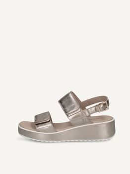 CAPRICE Sandal, brown, made of Leather with Wedge heel, Size 36