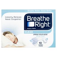 breathe right nasal strips clear sm - 80