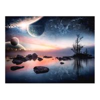 papel pintado 3d - paisaje cosmico 350x270 cm