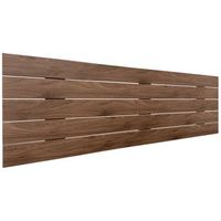 cabecero de madera reciclada dm estilo palet horizontal 150x46cm camas 150 - nogal madera