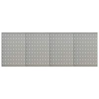 tableros de clavijas para pared 4 unidades  paneles decorativos acero 40x58 cm cfw58111