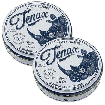 Tenax Pomada-Cera Mate Fijación Media 2x125 ml