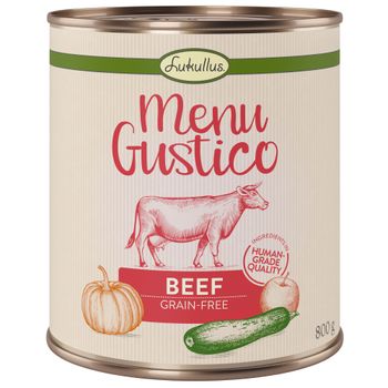 Lukullus Menu Gustico Beef – Grain-free - 6 x 800g