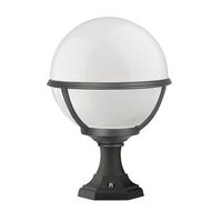 dopo lighting - baliza de jardin clic-clac globo ip43 e27 mx 42w negro