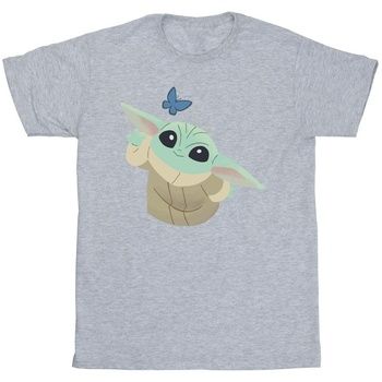 Disney Tops y Camisetas The Mandalorian Butterfly Catching para niño