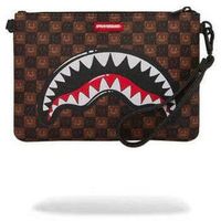sprayground bolso sharks in paris wtf bubble brown check crossover para hombre