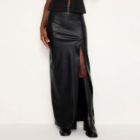 good american faux leather maxi skirt - us 2uk 6